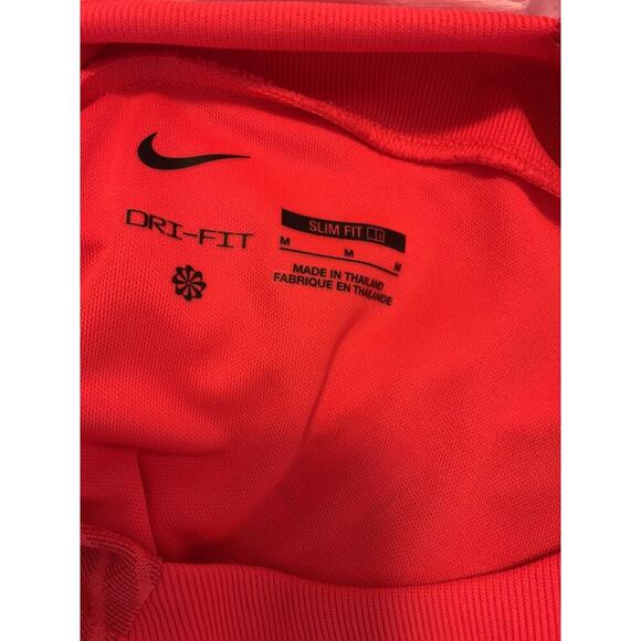 Nike Dri Fit Shirt Womens M Slim Fit Center Swoosh Raglan Activewear Pullover - Picture 6 of 7